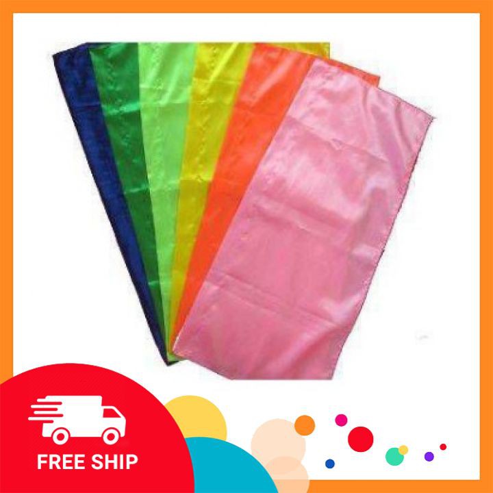 1 SET 8 CHIẾC CỜ CHUỐI ĐỦ MÀU - CỜ VẢI SATANH CỰC ĐẸP