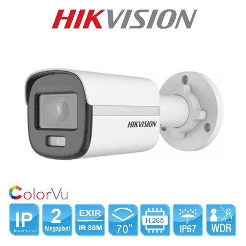Camera IP COLORVU Lite 2.0 Megapixel HIKVISION DS-2CD1027G0-L -Cam kết hàng chính hãng | BigBuy360 - bigbuy360.vn
