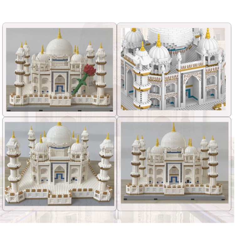 ĐỒ CHƠI XẾP HÌNH LẮP RÁP Mô Hình KIẾN TRÚC KỲ QUAN THẾ GIỚI ĐỀN MỘ TAJ MAHAL ẤN ĐỘ