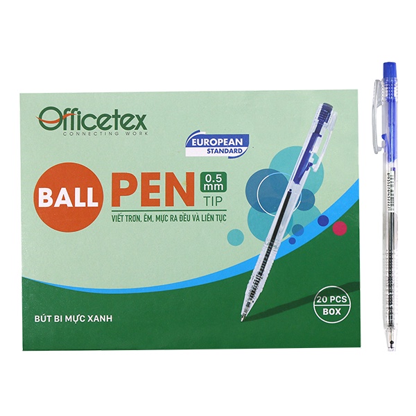 Bút Bi Officetex OT-BP012BU 0.5mm