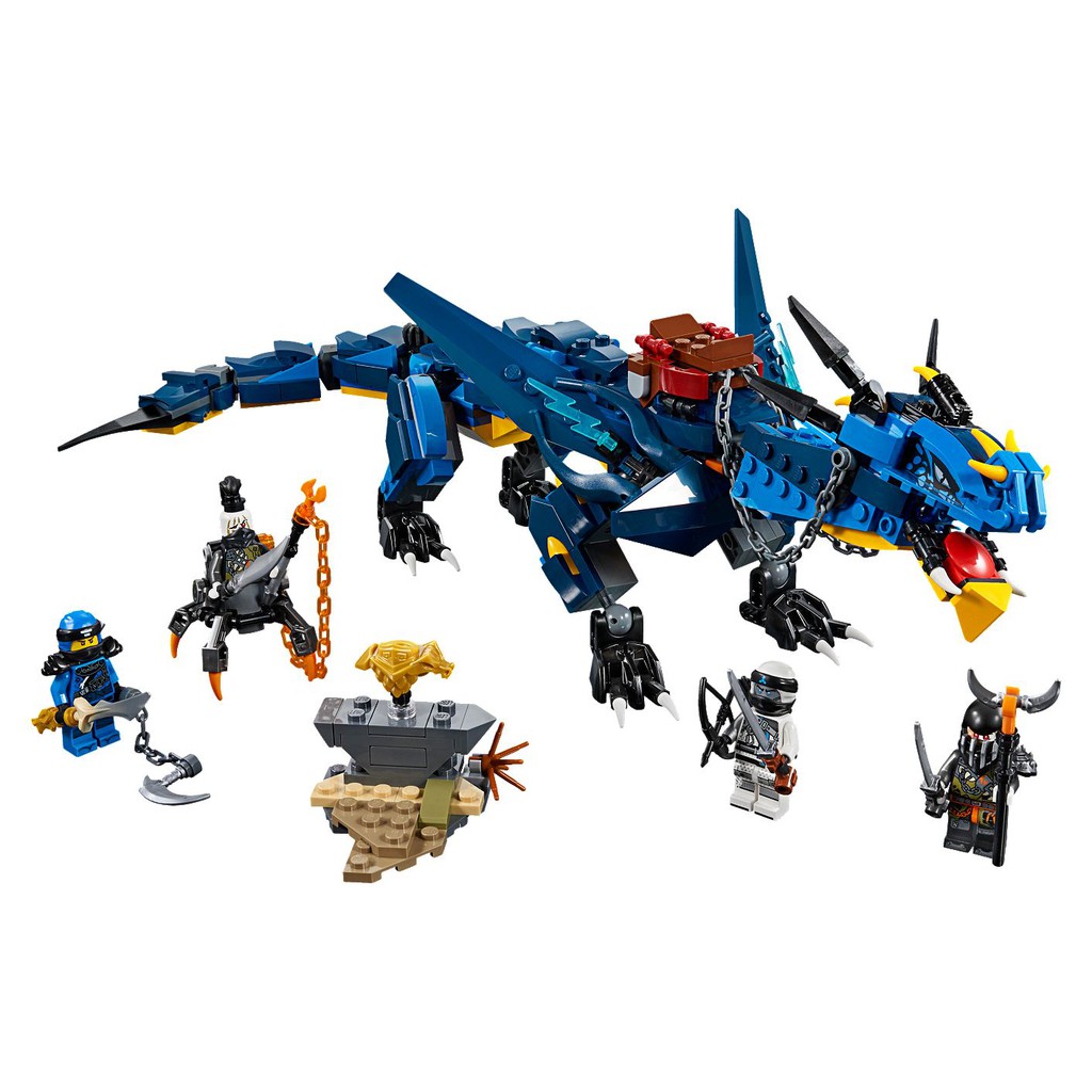 Lắp Ráp Xếp Hình Lego Ninjago 70652 LEPIN 06080 sy1129 tercel 6009: Rồng sấm sét huyền thoại của Jay 522 MẢNH (ảnh thật)