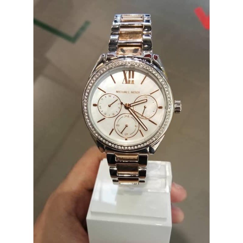 Đồng hồ nữ chính hãng Michael Kors Mk7096 Lên tay bao đẹp luôn, mẫu mới tinh - Máy Pin - Kính cứng