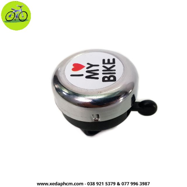 Chuông xe đạp kéo I love BIKE đa năng gắn ghi đông