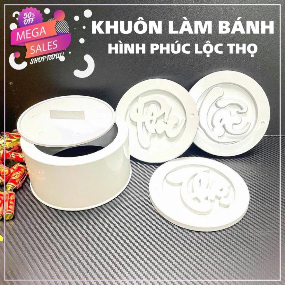 [Kho sỉ]  Khuôn xôi phúc lộc thọ, khuôn xôi 13x7cm nhựa mẫu mới