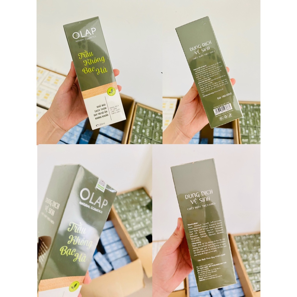 Dung Dịch Vệ Sinh Trầu Không Bạc Hà Olap 120ml