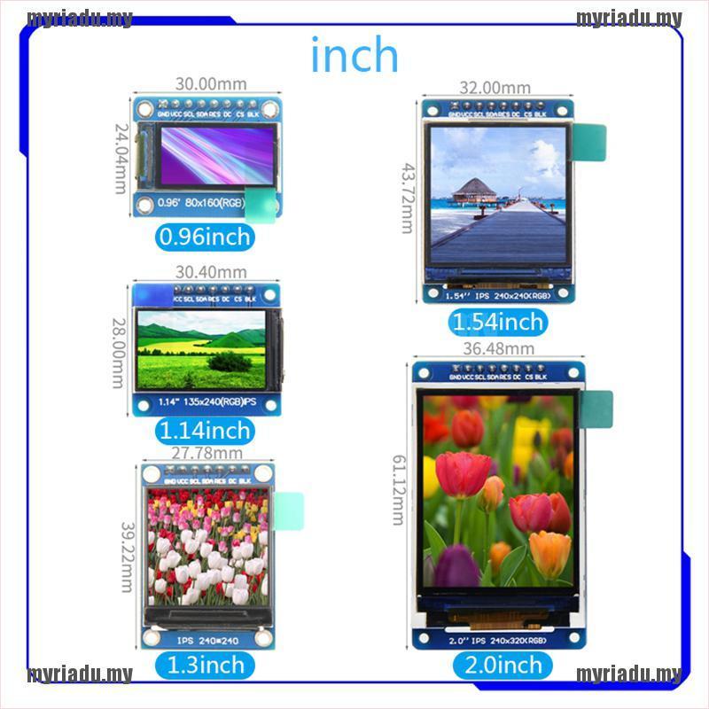 Mô-đun Màn Hình Hiển Thị Lcd 0.96 / 1.14 / 1.3 / 1.54 / 2.0 Inch Tft Ips