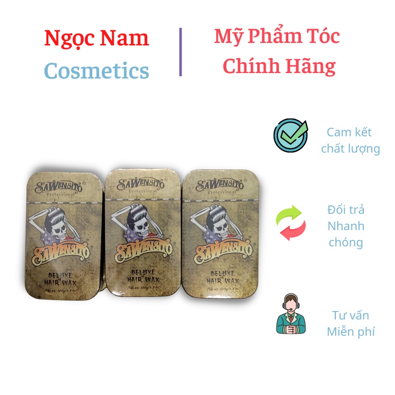Sáp Vuốt Tóc Sawensito Deiuxe Hair Wax - Dạng Trượt Giữ Nếp Tốt 100ML