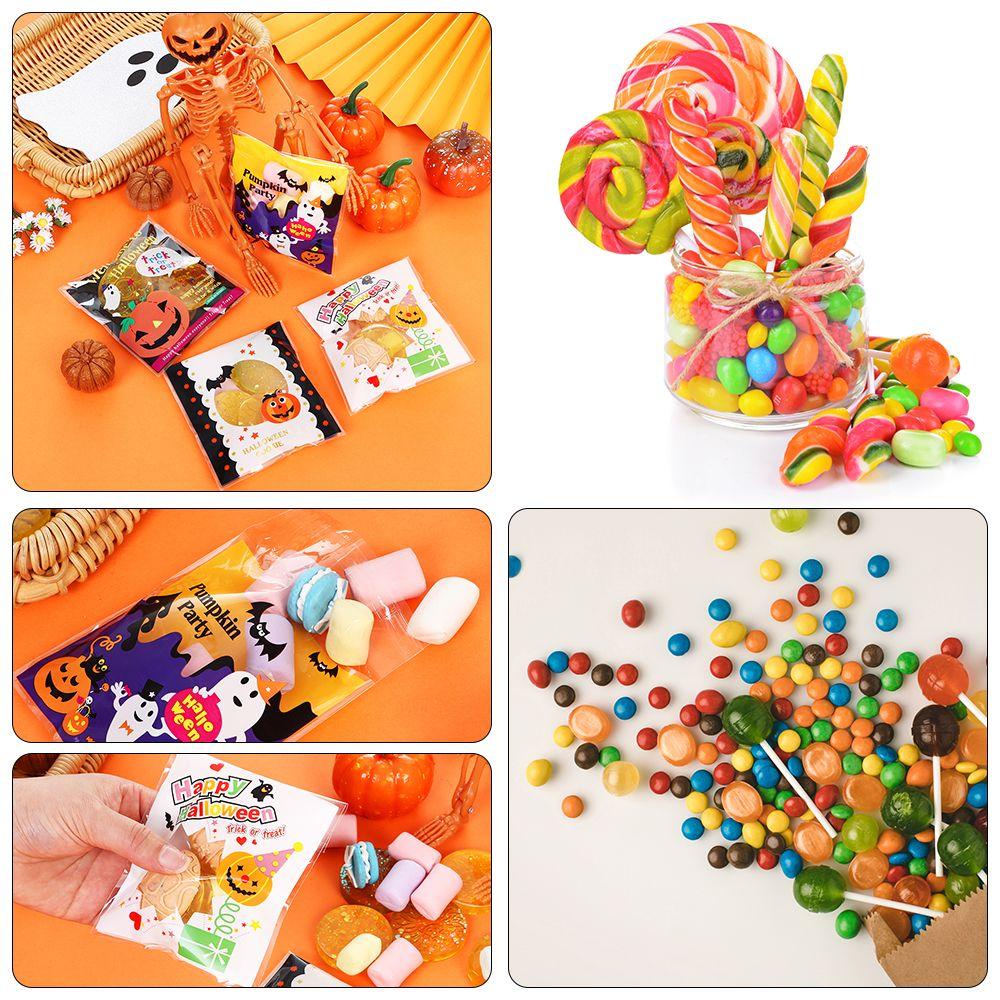 Bộ 100 Túi Nhựa Đựng Kẹo Nhiều Kiểu Tự Dính