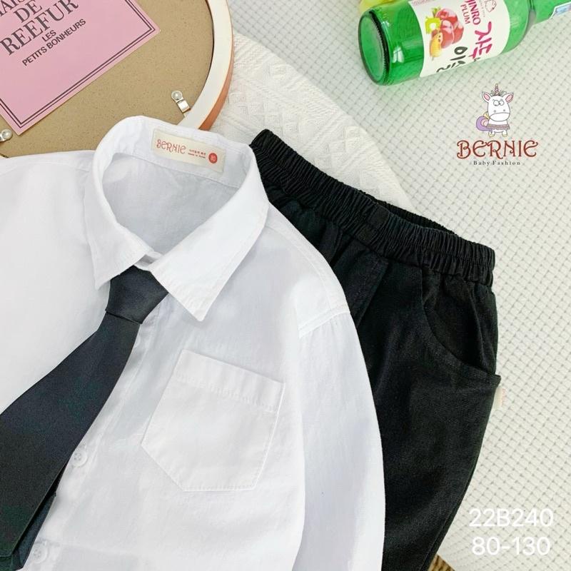 BỘ SƠ MI DÀI TAY 3 CHI TIẾT KÈM CÀ VẠT