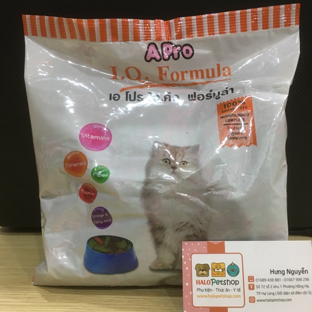 Thức Ăn Cho Mèo, hạt khô IQ Apro Mèo gói - 500g