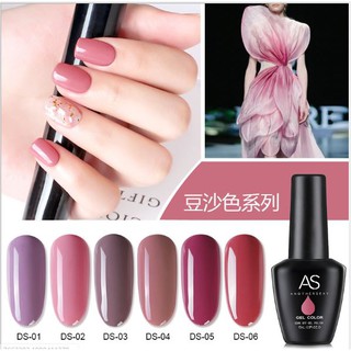 Set sơn gel AS 6 màu đậu đỏ DS chai 15ml