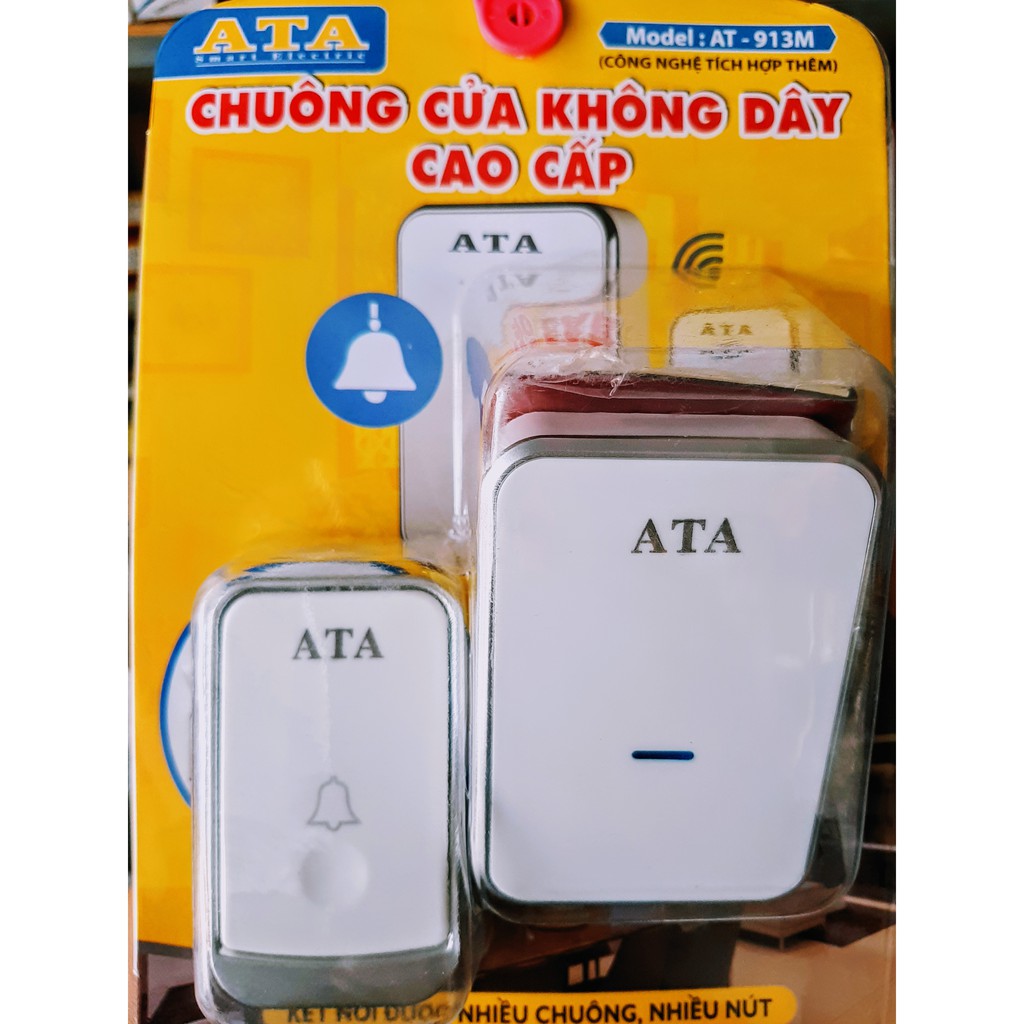 Chuông Cửa Không Dây Cao Cấp ATA AT-913M Bắt Sóng Xa Cực Tốt