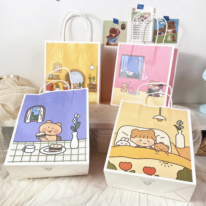 Túi giấy đưng quà phong cách Hàn Quốc Taro Stationery