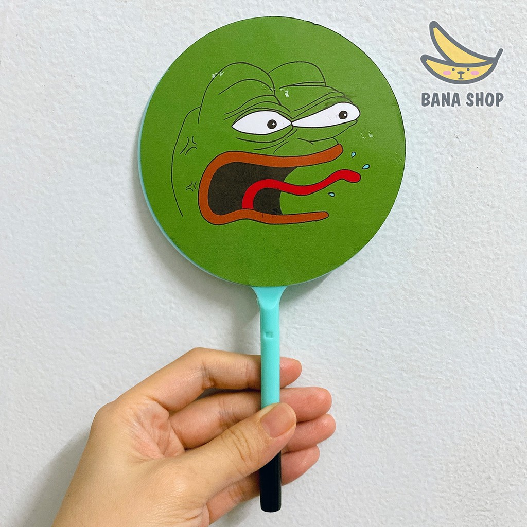 Bút bi quạt hình ếch xanh Pepe sad frog siêu bựa dành cho vozer