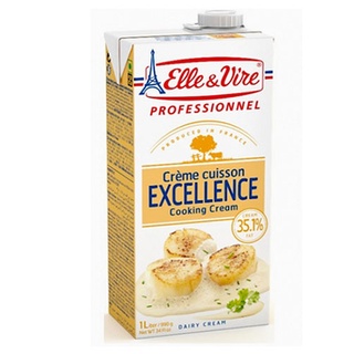 Cooking cream elle & vire 12h*1000ml/ kem sữa nấu chế biến elle&vire - nhập khẩu pháp