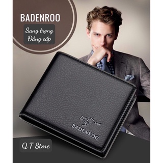 Bóp ví nam cao cấp badenroo, ví da bò thật đơn giản, lịch lãm, bền đẹp