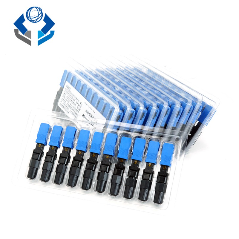 10PCS  FTTH SC UPC Quick Connector Đầu nối sợi quang