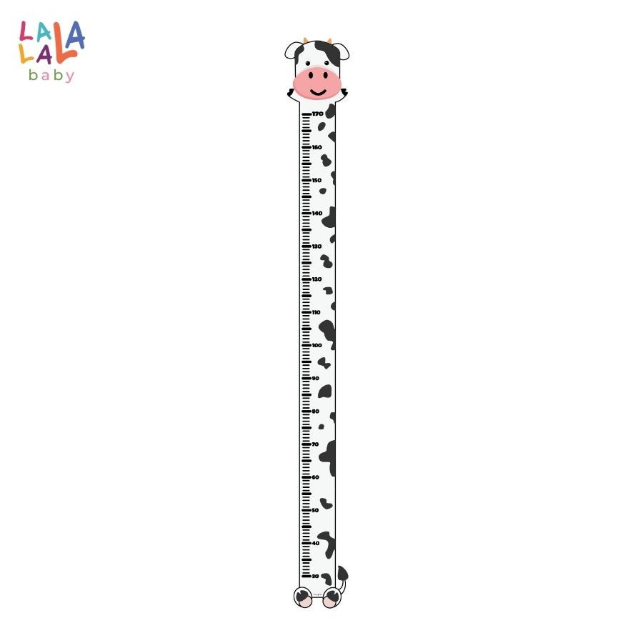 Thước Đo Chiều Cao dán tường cho bé Lalala baby hình con vật đáng yêu