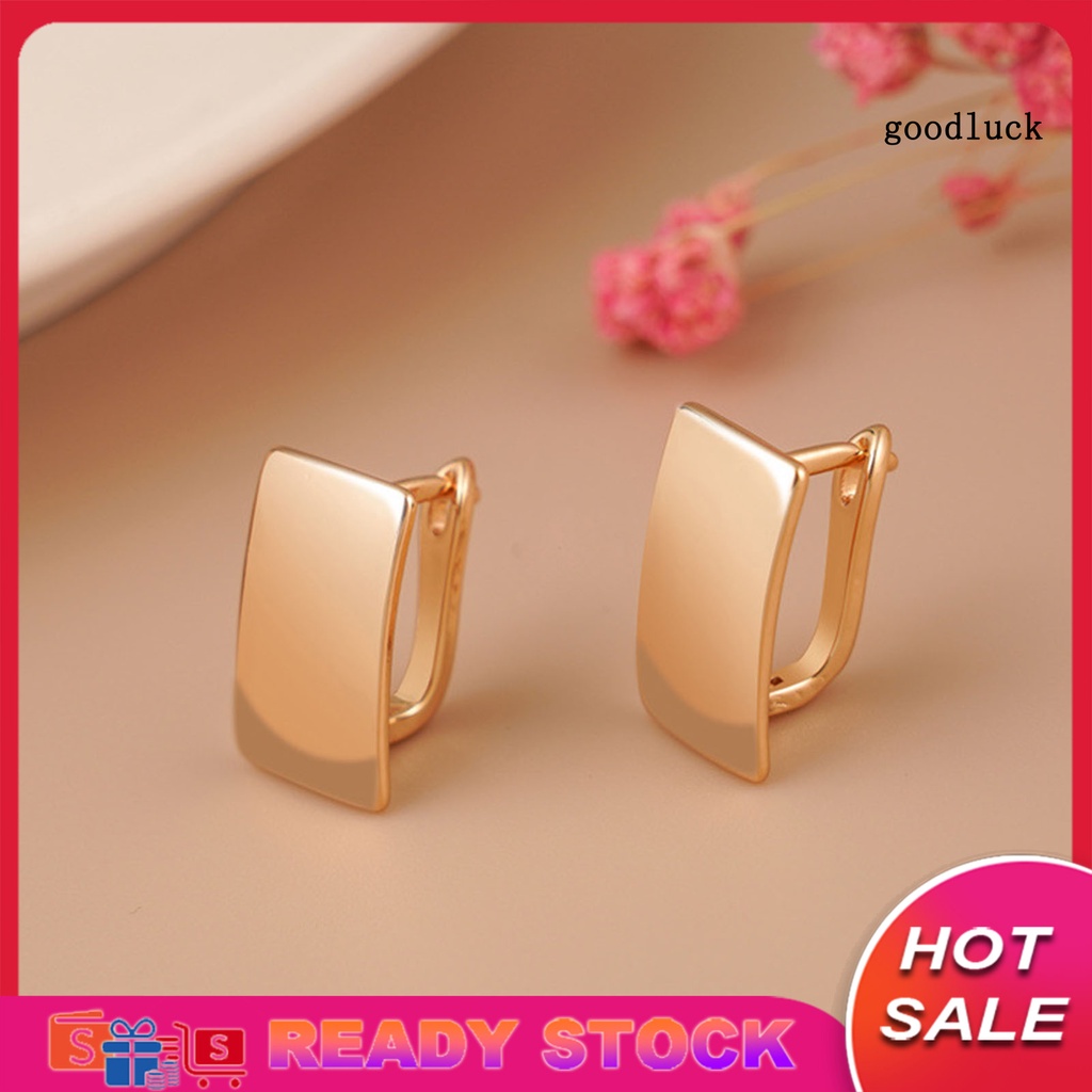 1 Đôi Bông Tai Hình Vuông Thanh Lịch Thời Trang Dành Cho Nữ