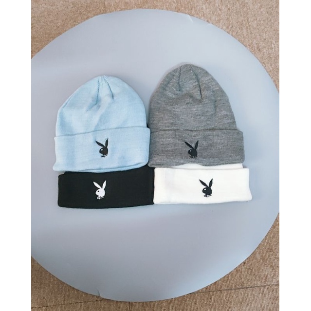 MŨ LEN PLAYBOY SIÊU ĐẸP FOM UNISEX TRAI GÁI ĐỀU ĐẸP