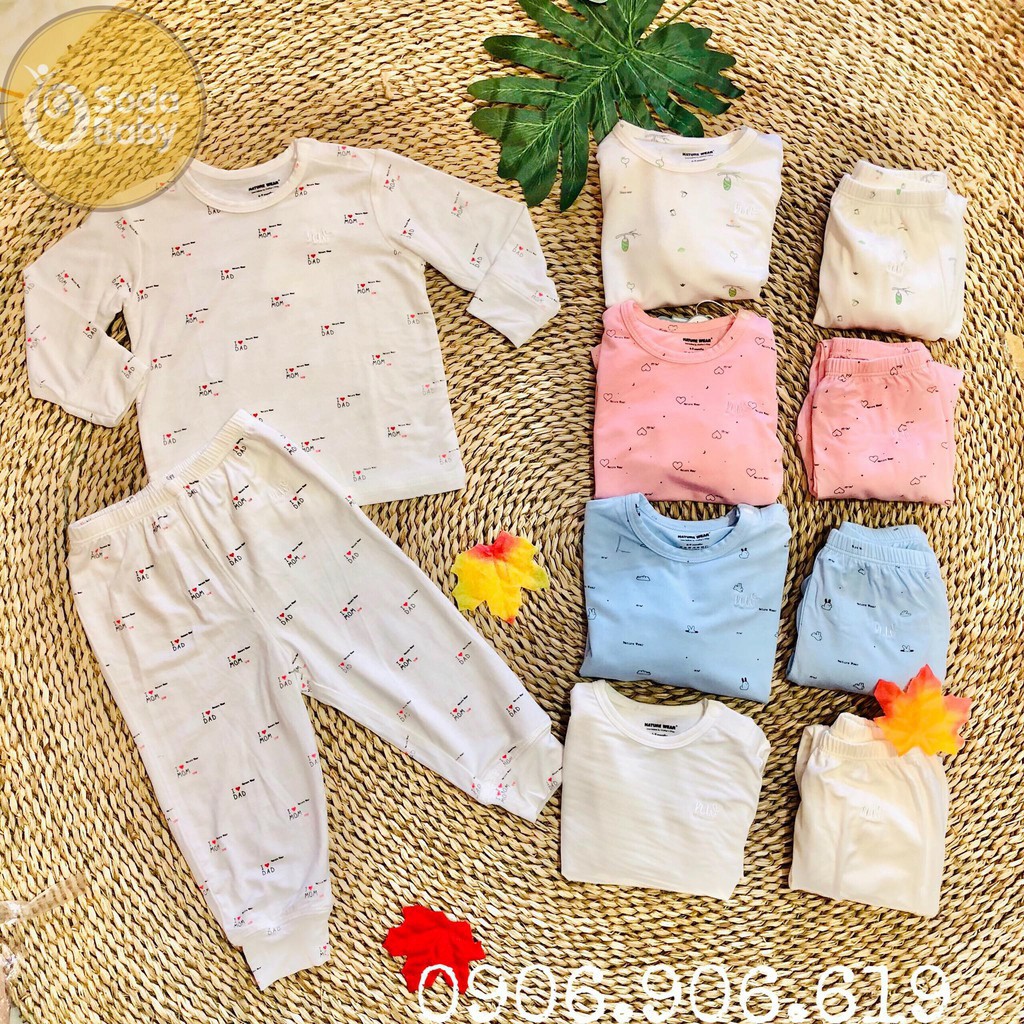 Bộ cài vai dài tay sợi tre Nature wear (form bự)