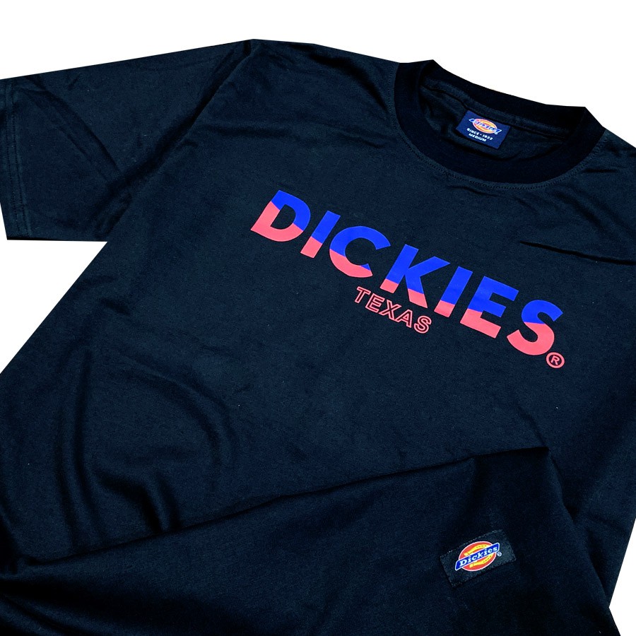 Áo thun nam nữ unisex Dickies tay ngắn in chữ ngực, chất cotton 100% chính hãng - Helistore