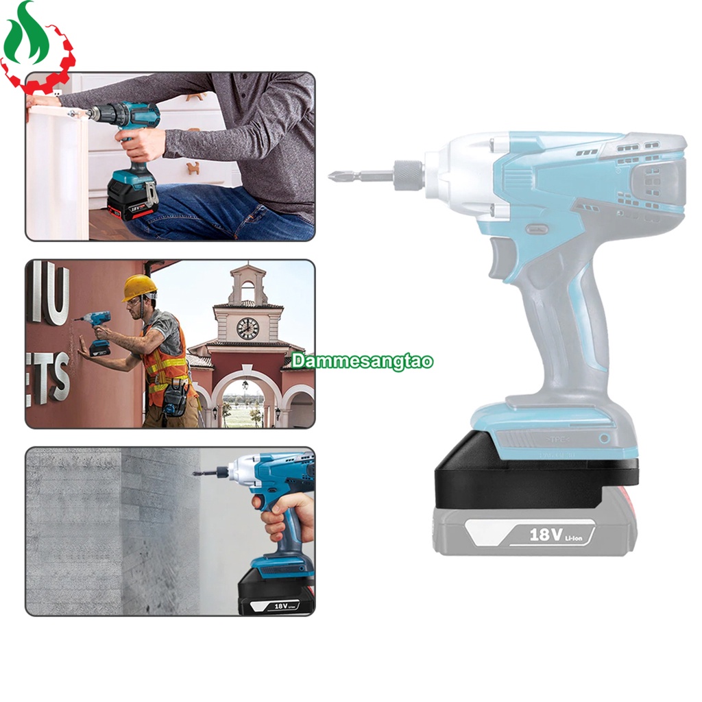 Đế chuyển pin Bosch 18V sang máy Makita 18V (BS18MT)