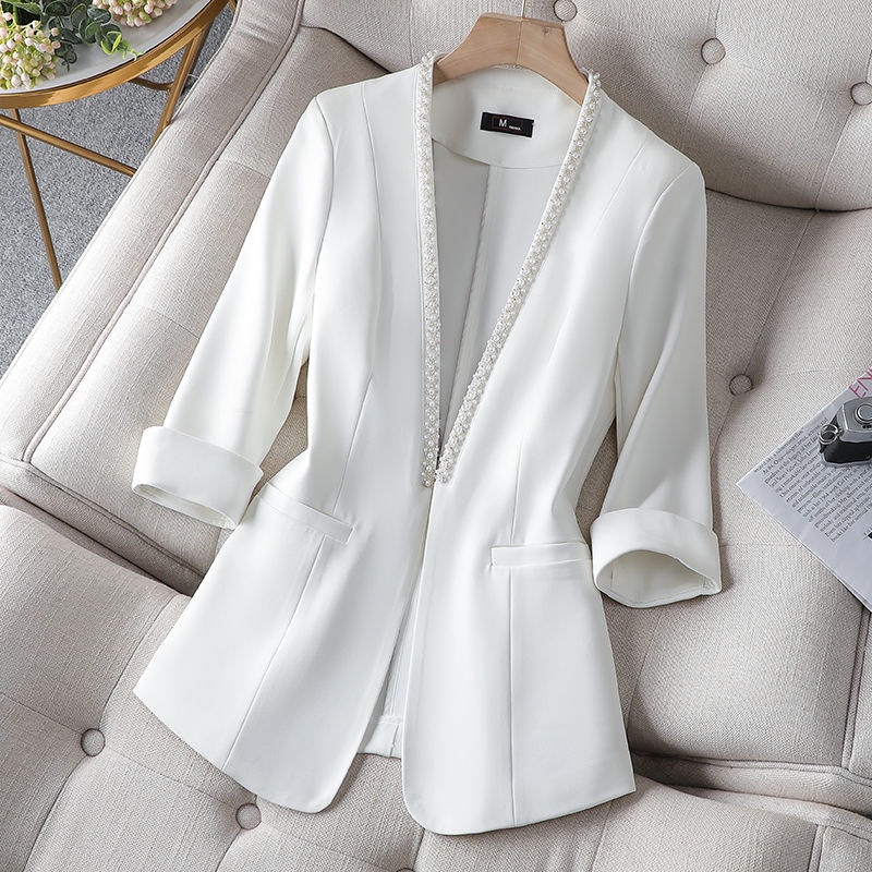 Thin suit jacket Women's Spring and Summer New large size Fat MM Minority Design Foreign style Lady's suit blouse | BigBuy360 - bigbuy360.vn