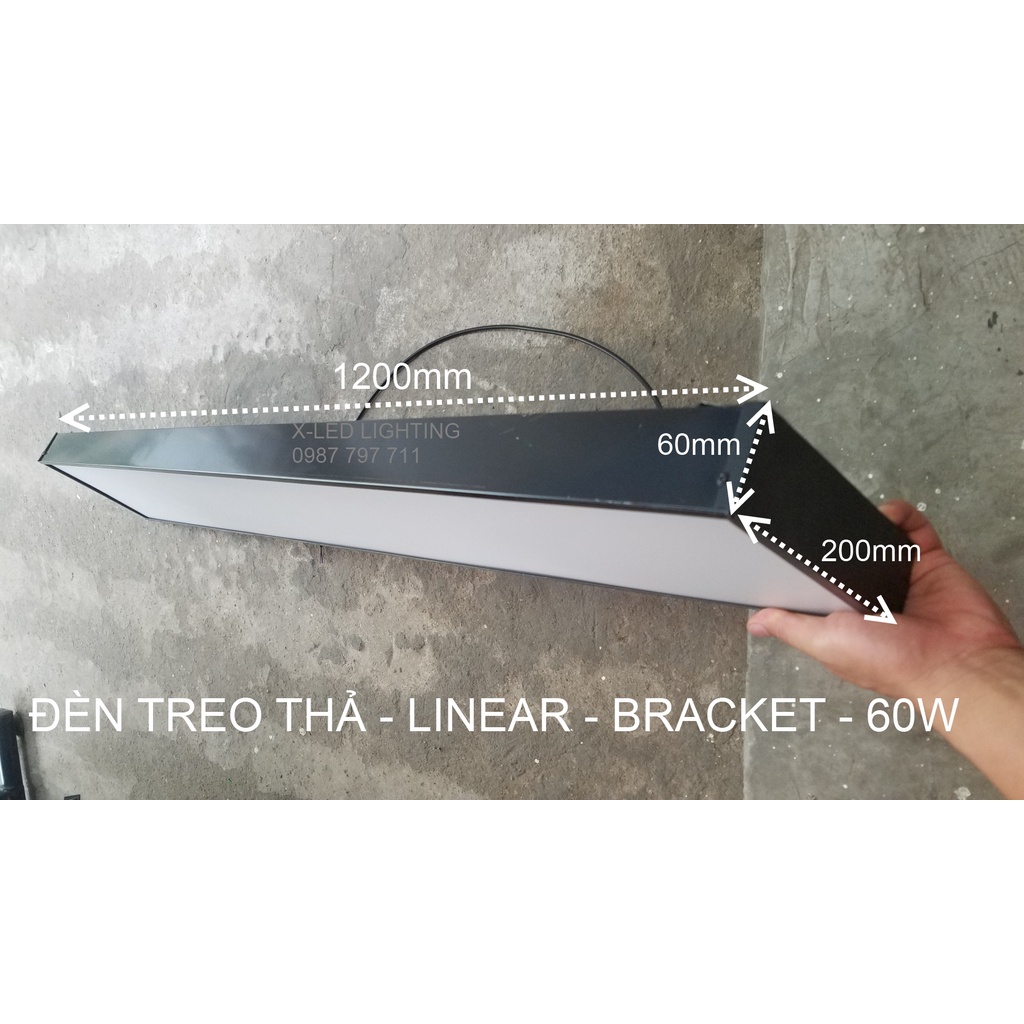 ĐÈN THANH TREO THẢ 1m2 - LINEAR - VĂN PHÒNG - SHOP - DECOR 200mm và 300mm