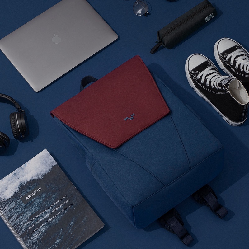 MAH Young Màu tương phản Phong cách Hàn Quốc Túi du lịch thông thường Túi đựng Máy tính xách tay chống nước thời trang dành cho sinh viên