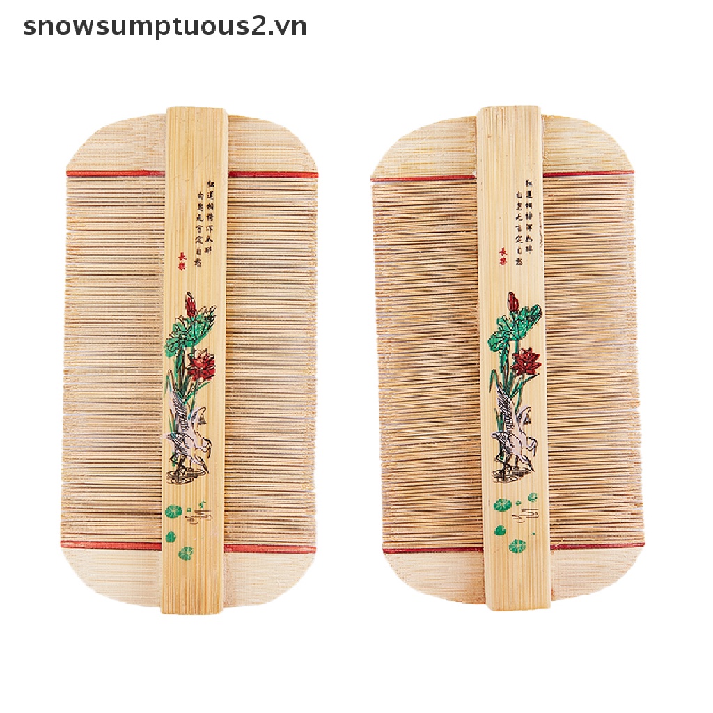 Lược Chải Tóc Hai Mặt Handmade Loại Bỏ Ngứa