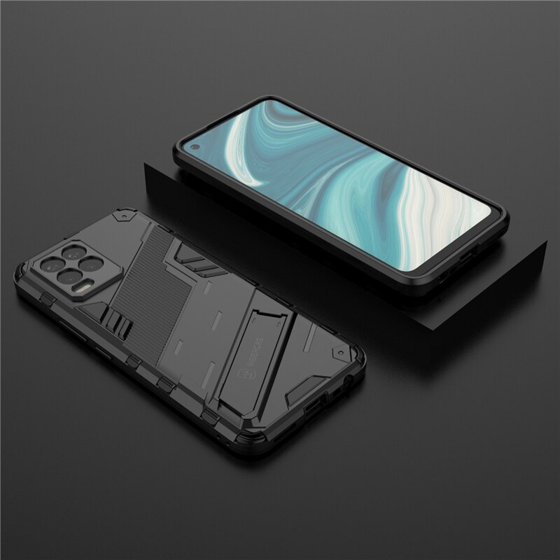 Casing Para OPPO Realme 8 Pro caso cubierta para Realme 8 Pro cubierta protectora Punk armadura de soporte de la caja del teléfono duro Capa Funda Coque