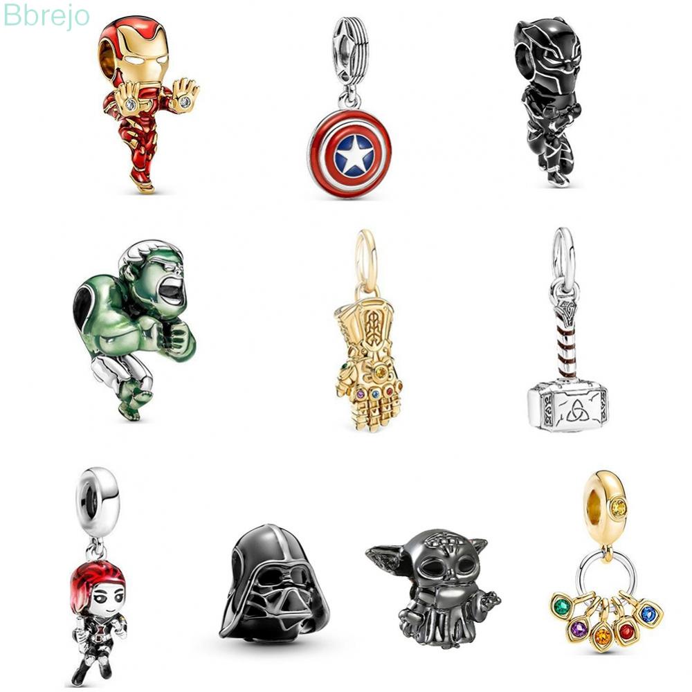 【Còn hàng】 2022 Mặt dây chuyền quyến rũ Avengers Marvel hoàn toàn mới thích hợp cho vòng tay Pandora chính hãng 925 bạc DIY Trang sức phụ kiện