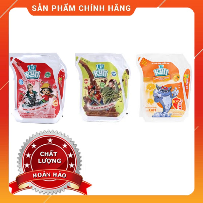 Sữa Kun Tuí Thơm Ngon Bổ Dưỡng 110ml (combo 6 túi)