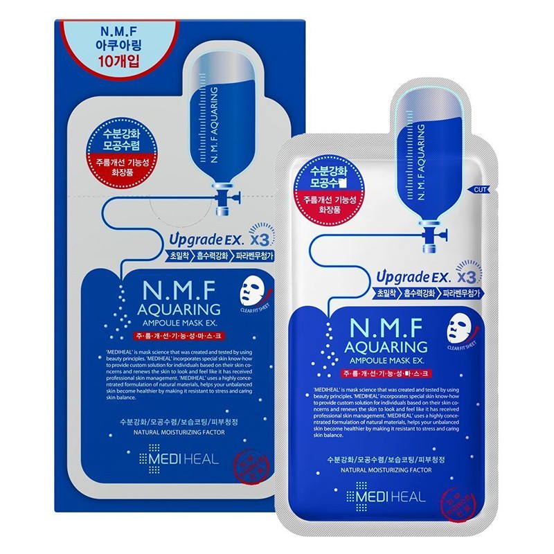 Mặt Nạ Tinh Chất Cấp Nước Chuyên Sâu Cho Da  Mediheal N.M.F Aquaring Ampoule Mask Ex 25ml