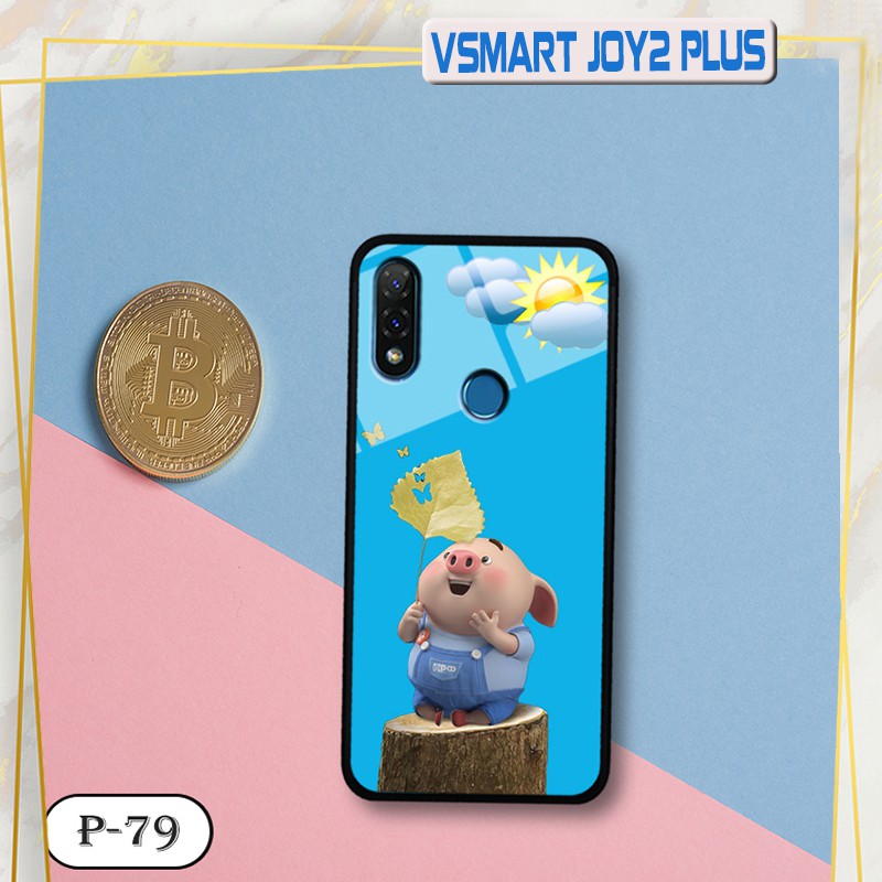 Ốp lưng kính 3D Vsmart Joy 2+-cute