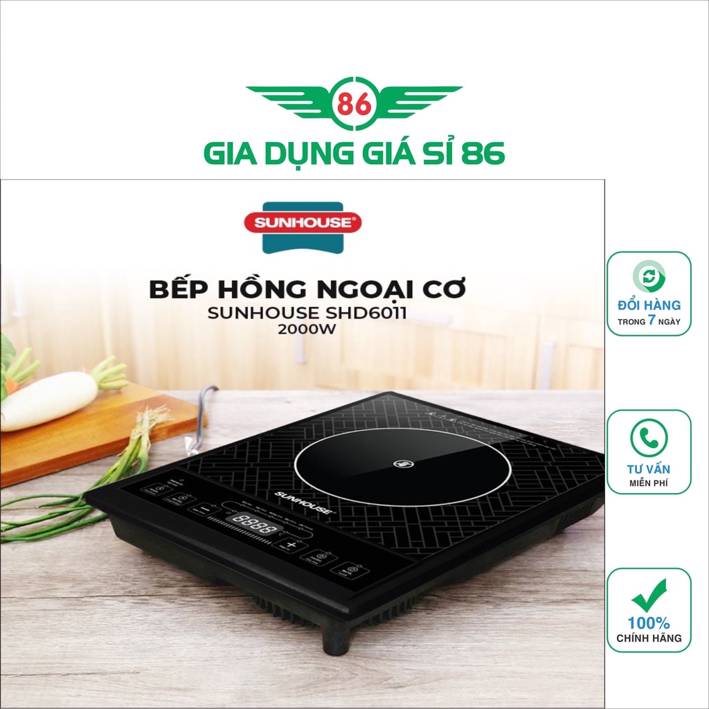 Bếp hồng ngoại cơ Sunhouse SHD6011 - Hàng chính hãng sunhouse