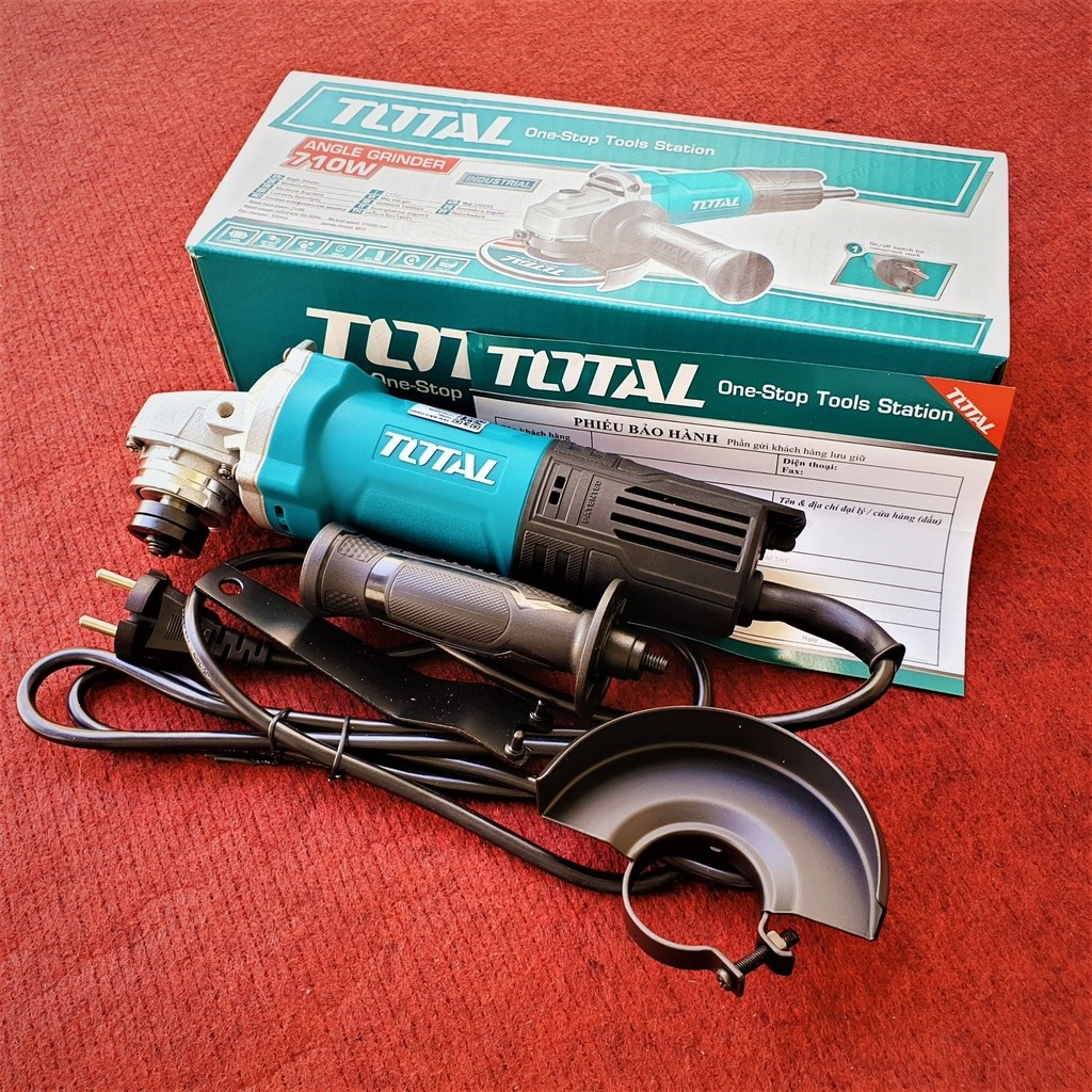 Máy mài góc TOTAL TG10710036 máy cắt kim loại/ gỗ/ gạch công suất 710w đường kính đĩa 100 mm