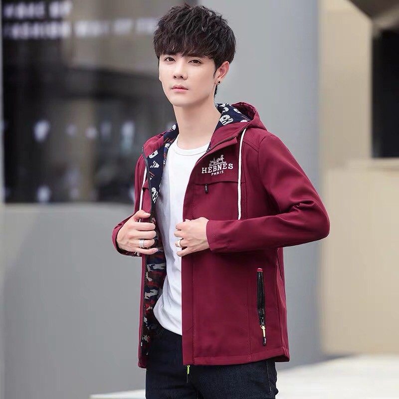 [ FREE SHIP ] Áo khoác kaki NAM 2 lớp thiêu logo ngựa