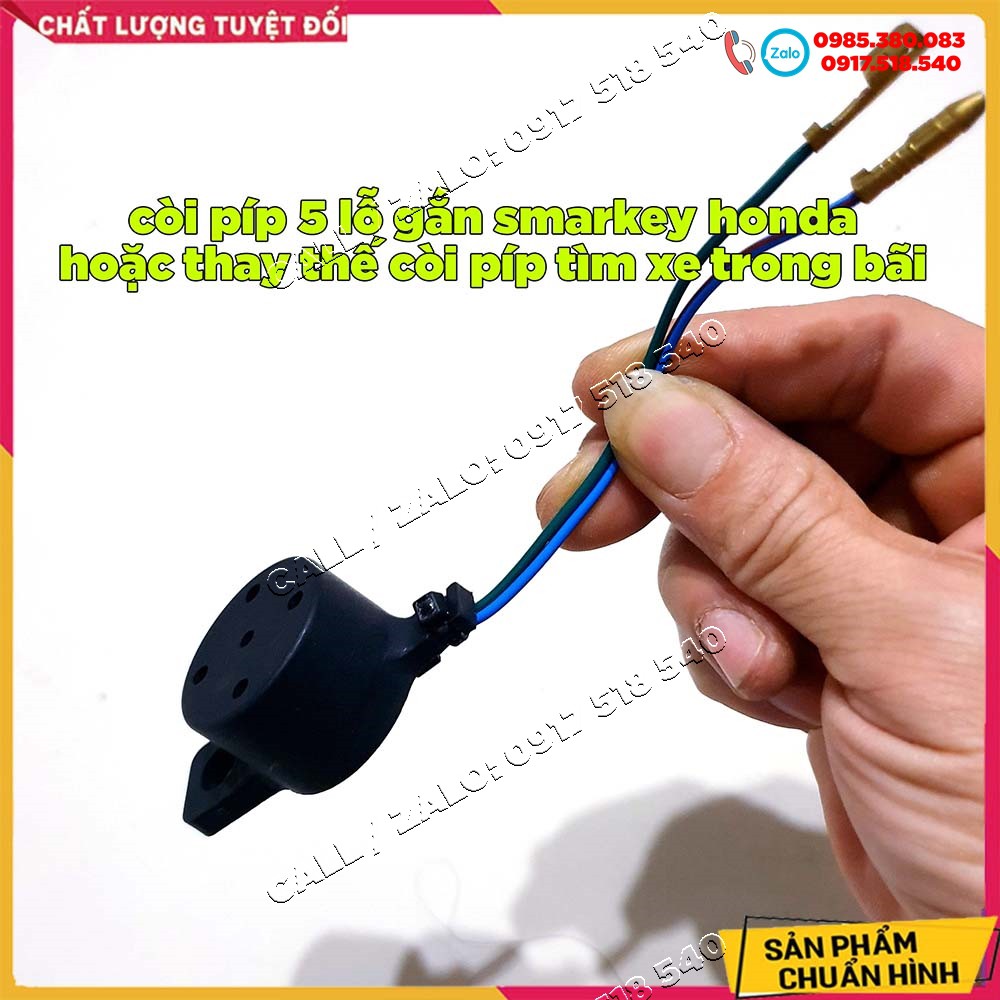 🏆 còi píp 5 lỗ gắn smartkey honda hoặc thay thế còi píp zin tìm xe trong bãi 🏆