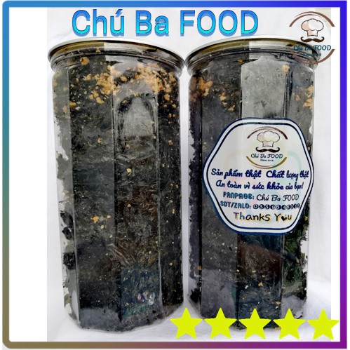 200G🌿Rong Biển Cháy Tỏi🌿Chú Ba FOOD | Dinh dưỡng , Ngon, Chất lượng