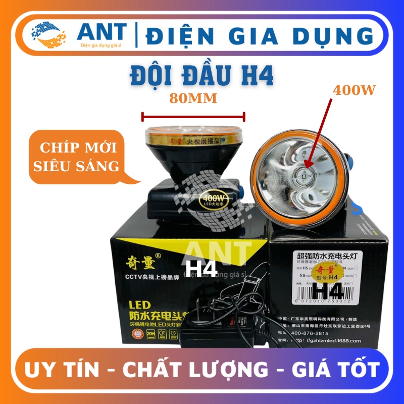 ĐÈN ĐỘI ĐẦU SIÊU SÁNG CHỐNG 3 CHẾ ĐỘ  400W - H4