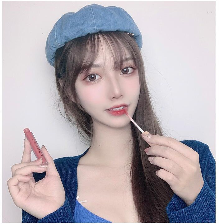 Set 5 Cây Son Kem Lì VONGEE Mịn Mượt Như Nhung Và Không Khô Môi | BigBuy360 - bigbuy360.vn