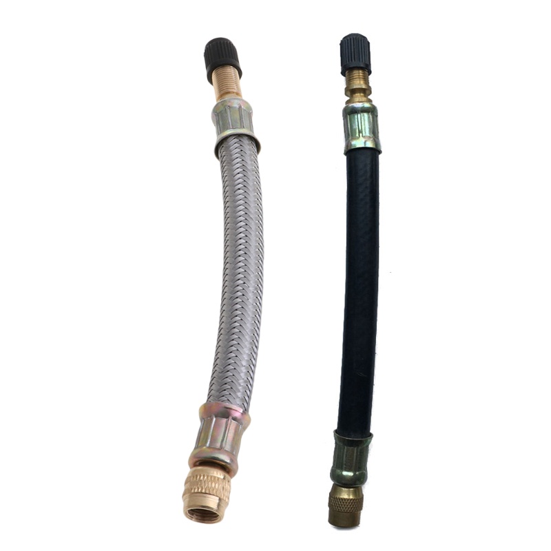 Ống Nối Dài Bằng Silicone Và Thép Không Gỉ Linh Hoạt Gắn Van Bánh Xe Hơi