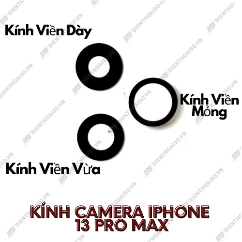 Kính camera i.phone 13 pro max kèm keo dán