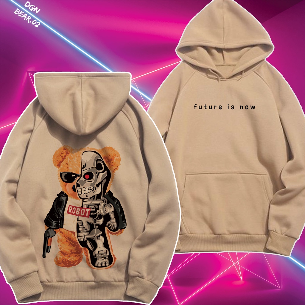 Áo Hoodie Gấu Siêu Ngầu BEAR.02