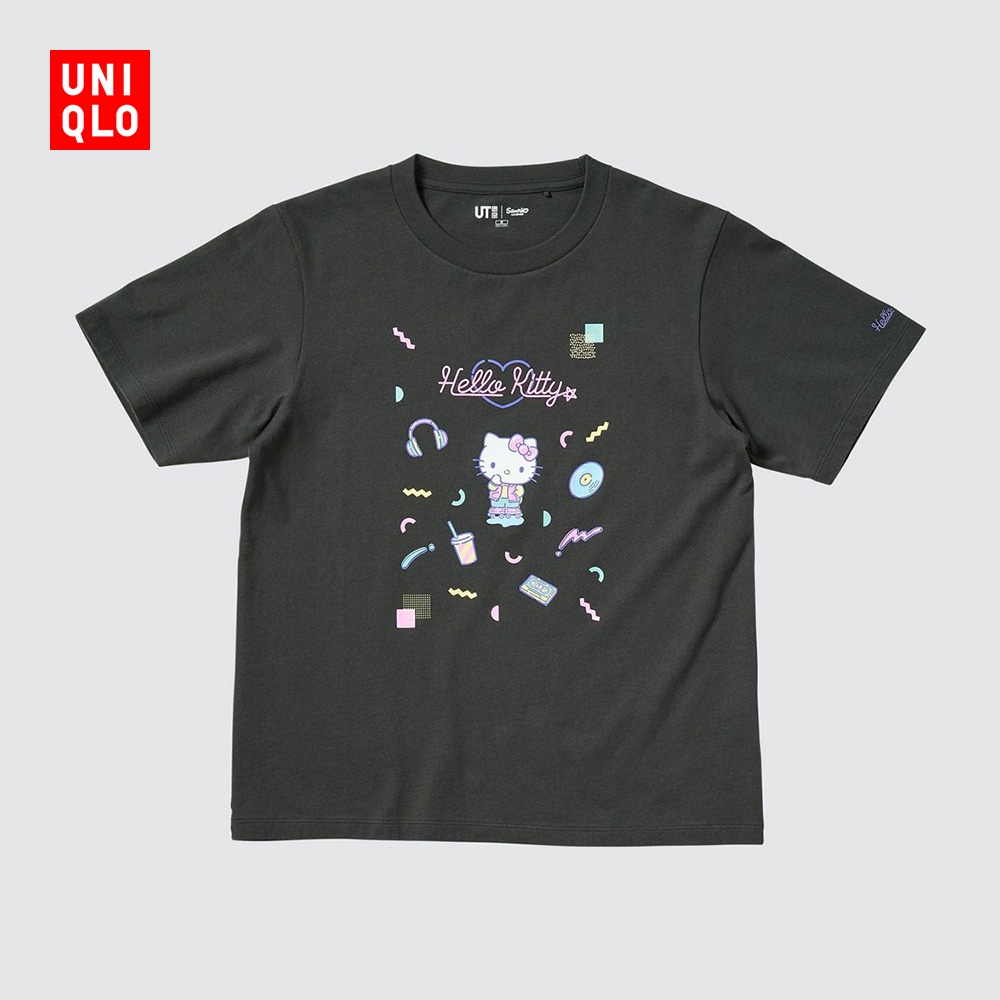 UNIQLO SANRIO Hàng Có Sẵn Áo Thun Nữ Tay Ngắn In Hình Hello Kitty 447384