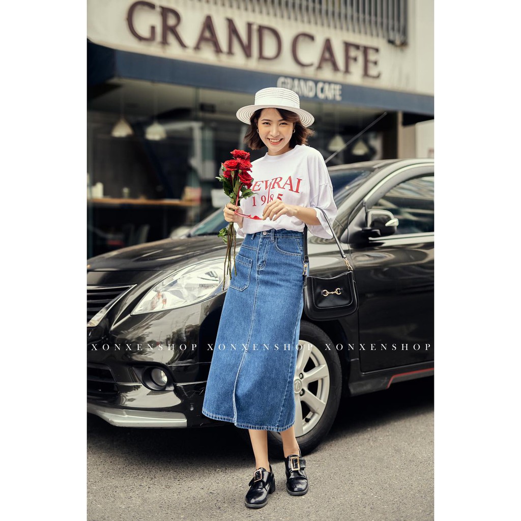 Áo thun nữ form rộng in chữ Xonxen chất cotton thoáng mát free size, mã 9065