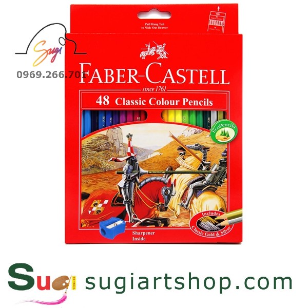 Chì màu khô Faber Castell 48 màu