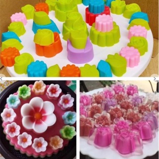 (RẺ VÔ ĐỊCH)-Khuôn silicon làm thạch,da lợn,cupcake 7cm-5cm và 3cm (sét 5 chiếc)
